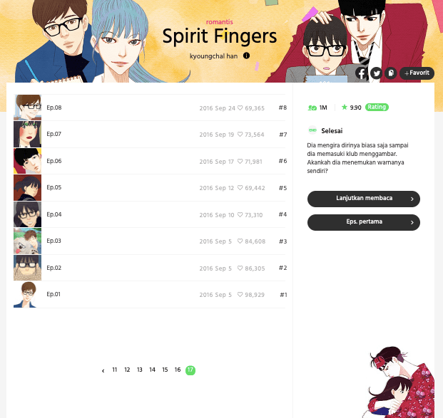 Line Webtoon - Spirit Fingers - 4